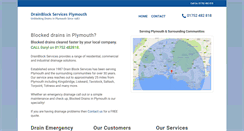 Desktop Screenshot of blockeddrainsinplymouth.co.uk